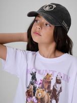 Kepurė su snapeliu strapback vaikiška - pilka