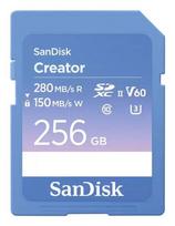 SANDISK Creator SDXC UHS-II Memory Card 256GB 280MB/s