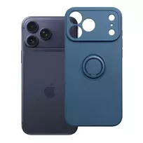 OEM Silicone Ring phone case with stand for iPhone 17 Pro Max | iPhone 18 Pro Max navy