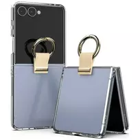 Mercury Golden Bell Clear Case for Samsung Galaxy Z Flip8 beige