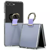 Mercury Golden Bell Clear Case for Samsung Galaxy Z Flip8 purple