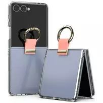 Mercury Golden Bell Clear phone case for Samsung Galaxy Z Flip 8 (F776) pink