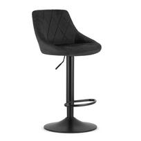 Baro kėdė reguliuojamo aukščio, besisukanti, juoda, 85–105 cm