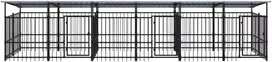 Lauko voljeras šunims su stogu, plienas, 11,26m²