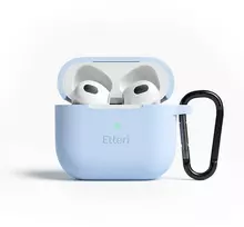 Etteri silikoninis dėklas AirPods 3 šviesiai mėlynas