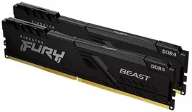 KINGSTON 32GB 3200MHz DDR4 CL16 DIMM (2 modulių rinkinys) 1Gx8 FURY Beast Juodas KF432C16BB1K2/32