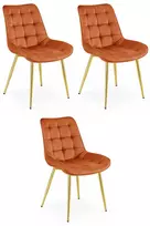 Leobert Kėdė BERA, vario spalvos, 3 vnt.