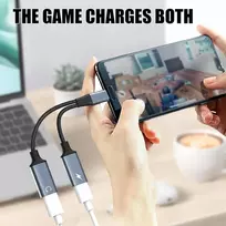 Adapteris USB PremiumCord USB-C redukce 2-in-1 pro audio ausinės i jednoczesne ładowanie 12,5cm (ku31zvuk06)