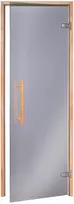 Andres Glass Solutions AD NATURAL stiklinės pirties durys, 90 x 200, Juodalksnis, Pilka