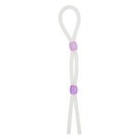 Erekcijos žiedas NMC Silicone Lasso, dvigubo veikimo, reguliuojamas, violetinis