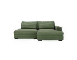 Sofa-lova Polak Meble Leida Tilia 37, žalia sp., dešininė, 223 x 158 cm x 80 cm