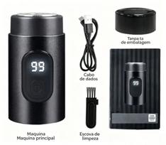 Barzdaskutė Mini elektrinis skustuvas su skaitmeniniu ekranu, 210, įkraunamas per USB