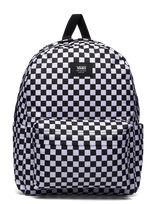 VANS - Old Skool Grom Check Backpack - Kuprinė - Juoda