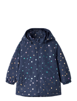 Name It - Nmfmaxi Jacket Pa Foil Aop Noos - Striukė - Tamsiai mėlyna