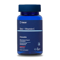 TRACE MINERALS ZINC + VITAMIN C Cinko ir vitamino C kramtomos tabletės