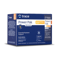 TRACE MINERALS POWER PAK Elektrolitai su vitaminu C imunitetui ir energijai - Apelsinų ir mangų
