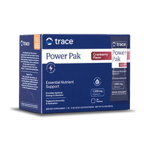 TRACE MINERALS POWER PAK Elektrolitai su vitaminu C imunitetui ir energijai - Spanguolių