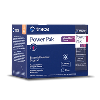 TRACE MINERALS POWER PAK Elektrolitai su vitaminu C imunitetui ir energijai - Uogų