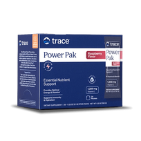 TRACE MINERALS POWER PAK Elektrolitai su vitaminu C imunitetui ir energijai - Aviečių