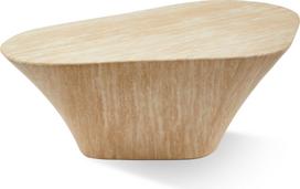 Polspotten Kavos staliukas Oval Travertine 70 x 105 cm, smėlio spalvos