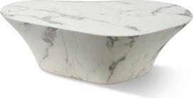Polspotten Kavos staliukas Oval Marble 70 x 105 cm, baltas
