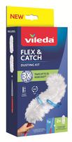 Dulkių šluotelė su trumpa rankena VILEDA Flex & Catch,+ 2 papildymai