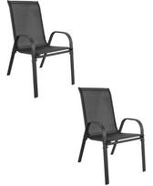Lauko kėdė SOFIA, tamsiai pilka, 91 cm, 2 vnt.