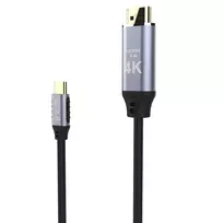 INCA ITCH-20 USB-C į HDMI laidas 2m 4K 30Hz juodas