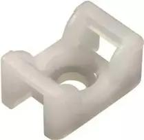 HellermannTyton KR6G5 Laido Rišimo Laikiklis - Baltas - 100 Vnt.