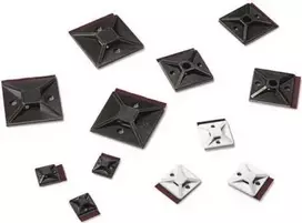 HellermannTyton MB4APT-A Lipnus kabelių raiščių laikiklis, poliamidas 6.6, juodas, 28x28 mm, 100 vnt.