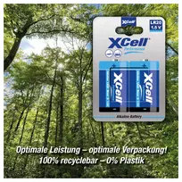 XCell Performance Alkaline LR20 Mono D baterija 2 vnt. pakuotė - 1,5V