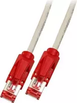 EFB-Elektronik RJ45 Patch Cable Cat.6 S/FTP LSZH Draka UC900 TM21 Red Crossed Grey 10m