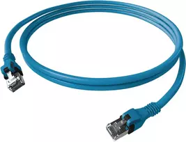 EasyLan saCon DualBoot Patch Cable Cat.6A S/FTP Blue 7.5m