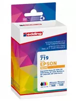Edding suderinamų rašalo kasečių rinkinys, skirtas Epson 503XL T09R1 juoda, žydra, raudona, geltona (4 vnt.) didelės išeigos