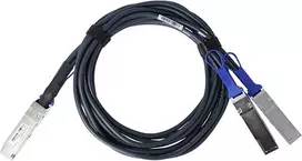 BlueLAN Passive 200GBASE-CR4 QSFP56 į 2x100GBASE-CR QSFP56 Breakout Tiesioginio Pridėjimo Vario Laidas, 1 Metras