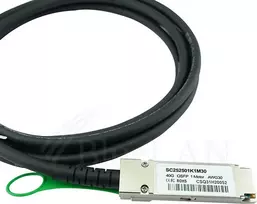 BlueOptics Compatible Molex 74757-2101 BlueLAN QSFP Direct Attach Cable, 40GBASE-CR4, Ethernet/Infiniband QDR, 30AWG, 1 Meter (74757-2101-BL)
