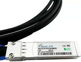 BlueOptics Compatible Amphenol NDCCGF-0003 BlueLAN 25GBASE-CR Passive SFP28 to SFP28 Direct Attach Cable, 2 Meter, AWG30