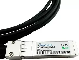 BlueOptics Hirschmann 942 280-003 suderinamas tiesioginio prijungimo kabelis (DAC) pasyvus 10 Gigabit SFP+ į SFP+ dvigyslis varinis