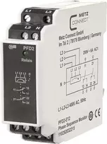 METZ CONNECT PFD2-E12 maitinimo filtrų skirstytuvas, 400 V, 6 A, DIN bėgelis, juoda/balta