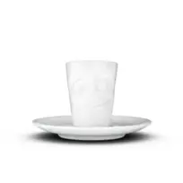FIFTYEIGHT PRODUCTS Espresso puodelis su rankena 80ml - Lecker White