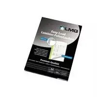 LMG Signaltechnologie 100 laminavimo kišenėlių rinkinys blizgios A4 80 mikronų