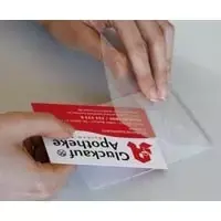 LMG Signaltechnologie 100 Cold Laminating Pouches Glossy for Credit Card Format