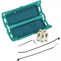 HellermannTyton Tvirtinimo pagrindas kabelių raiščiams Žalias Polipropilenas 55x35mm -20 iki 90°C 1 Vnt.