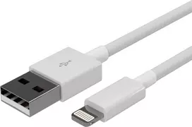 SHIVERPEAKS Flexline USB įkrovimo ir sinchronizavimo laidas, USB-A – 8-Pin (Lightning), 2,0 m, baltas