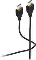 SHIVERPEAKS Flexline DisplayPort kabelis 1.2, Kištukas–Kištukas, UHD 4K, Itin plonas, Juodas, 1,5 m (FL31-49155)
