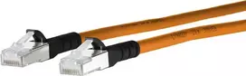 METZ CONNECT Patch Cable RJ-45 (M) to RJ-45 (M) 50 cm S/FTP CAT 6a Halogen-Free Orange Black