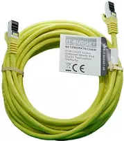 IT-BUDGET Full Copper Premium Patch Cable - Flex AWG 26 - Cat.8.1 - 2000 MHz - Halogen-Free - PoE+ - 40Gbit - Yellow - 5 m