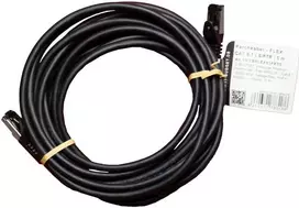 IT-BUDGET Full Copper Premium Patch Cable - Flex AWG 26 - Cat.8.1 - 2000 MHz - Halogen-Free - PoE+ - 40Gbit - Black - 5 m (90ITBFLEX81PK5S)
