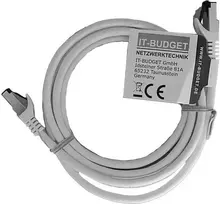 IT-BUDGET Full Copper Premium Patch Cable - Flex AWG 26 - Cat.8.1 - 2000 MHz - Halogen-Free - PoE+ - 40Gbit - White - 2 m (90ITBFLEX81PK2W)