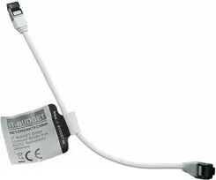 IT-BUDGET Full Copper Premium Patch Cable - Slim AWG 28 - Cat.8.1 - 2000 MHz - Halogen-Free - PoE+ - 40Gbit - White - 0.25 m